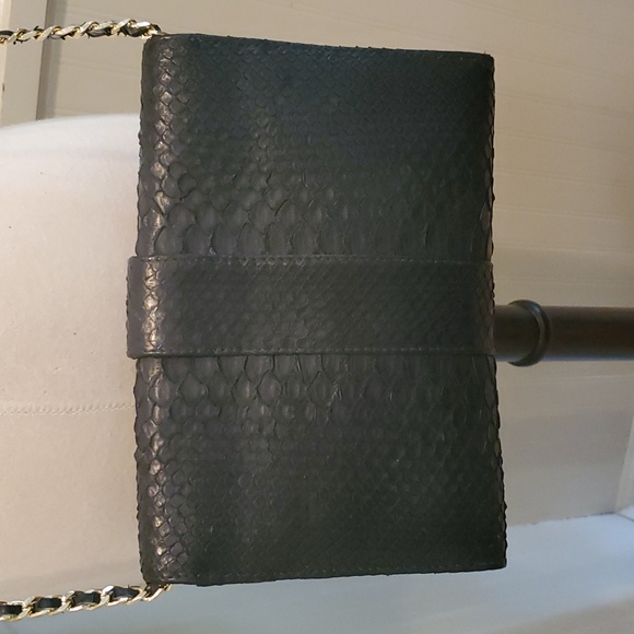 Like NEW Python skin Beirn clutch crossbody - Picture 5 of 10